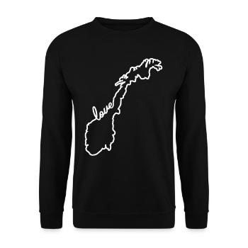 Norwegen - Unisex Pullover - Schwarz - Vorne - Alina (178cm) & Michal (187cm)