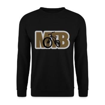 MTB - Unisex Sweatshirt - black - Front - Alina (178cm) & Michal (187cm)
