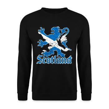 Drapeau écosse lion - Sweat-shirt Unisexe - noir - Devant - Alina (178cm) & Michal (187cm)