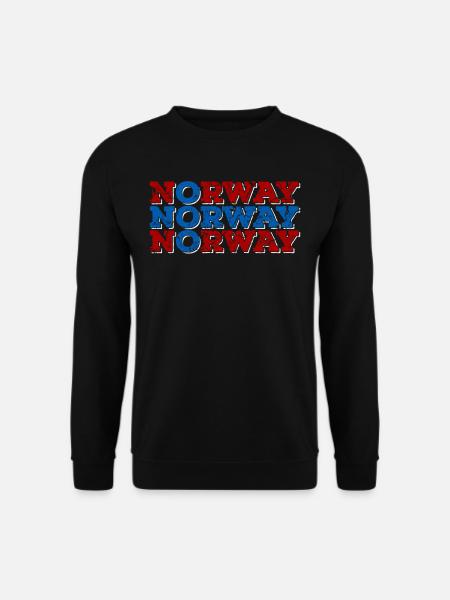 Norwegen Norweger Flagge - Unisex Pullover - Schwarz