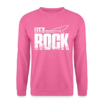 Musique rock - Sweat-shirt Unisexe - rose - Devant