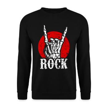 Musique rock - Sweat-shirt Unisexe - noir - Devant - Alina (178cm) & Michal (187cm)