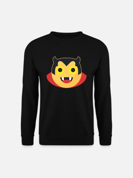 Devil Emoji Gift Halloween Kids Cute - Unisex Sweatshirt - black