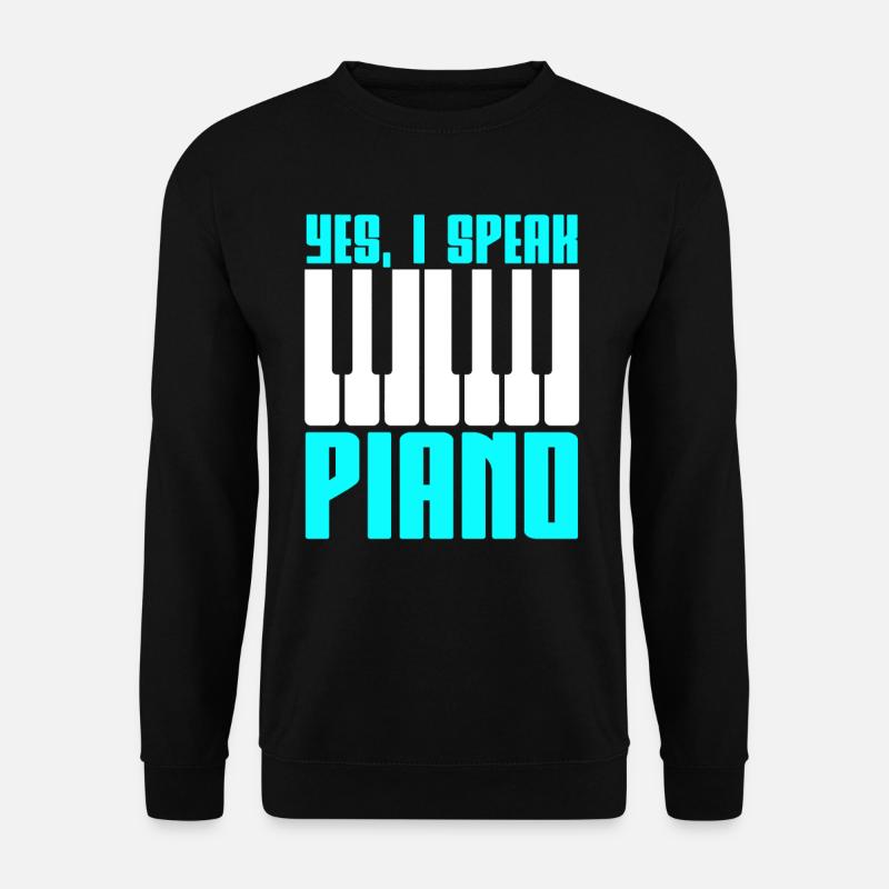 Piano Klavier - Unisex Pullover - Schwarz