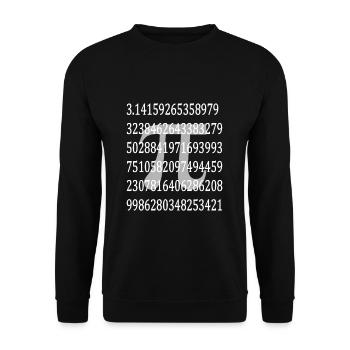 mathematics - Unisex Sweatshirt - black - Front - Alina (178cm) & Michal (187cm)