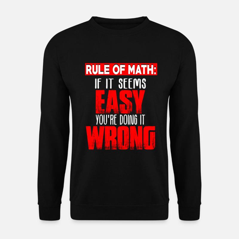 Math mathematician - Unisex Sweatshirt - black