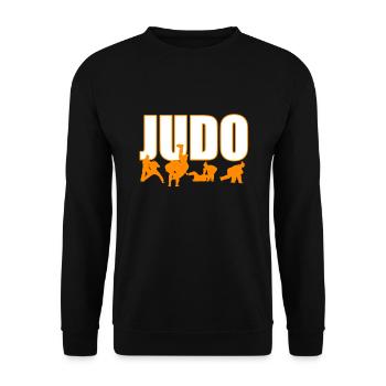 judo - Sweat-shirt Unisexe - noir - Devant - Alina (178cm) & Michal (187cm)