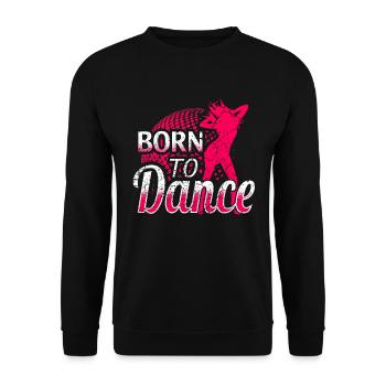 Tanzen Tänzerin Tänzer Club Party - Unisex Pullover - Schwarz - Vorne - Alina (178cm) & Michal (187cm)
