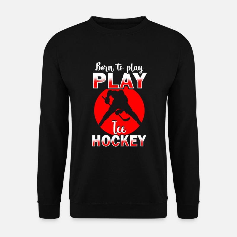Eishockey - Unisex Pullover - Schwarz