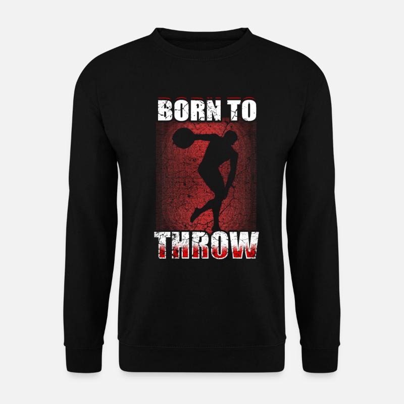 Discus Discus Throw Discus Athletics - Unisex Sweatshirt - black