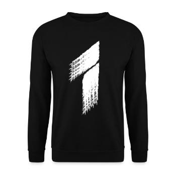 Nummer Eins 1 - Unisex Pullover - Schwarz - Vorne - Alina (178cm) & Michal (187cm)