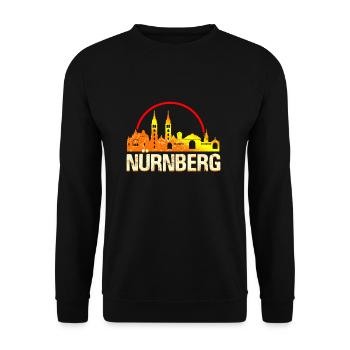 Nuremberg - Unisex Sweatshirt - black - Front - Alina (178cm) & Michal (187cm)