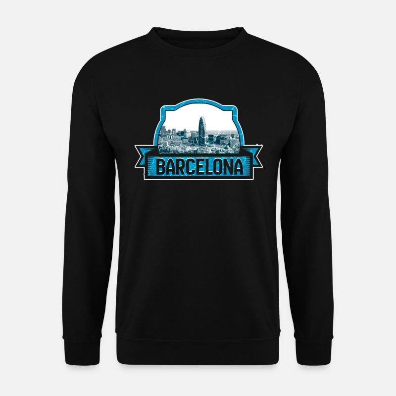 Barcelone - Sweat-shirt Unisexe - noir