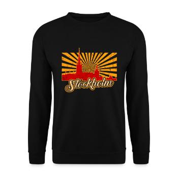 Stockholm - Unisex Sweatshirt - black - Front - Alina (178cm) & Michal (187cm)