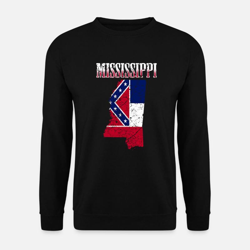 Mississippi USA - Unisex Pullover - Schwarz