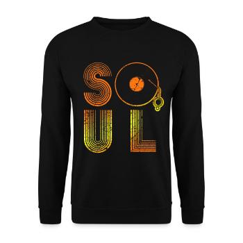 Soul music - Unisex Sweatshirt - black - Front - Alina (178cm) & Michal (187cm)