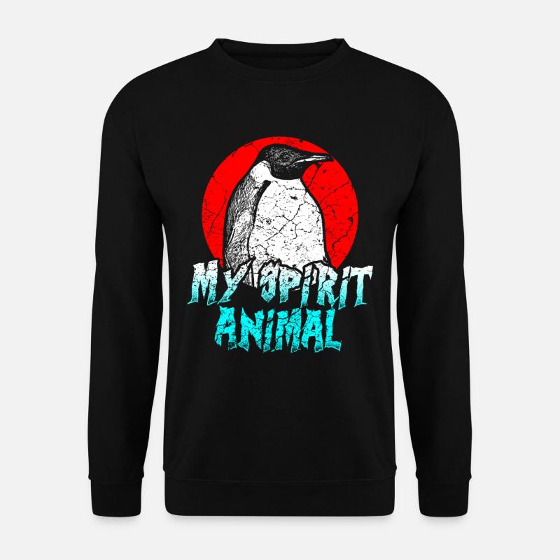 Penguin - Unisex Sweatshirt - black