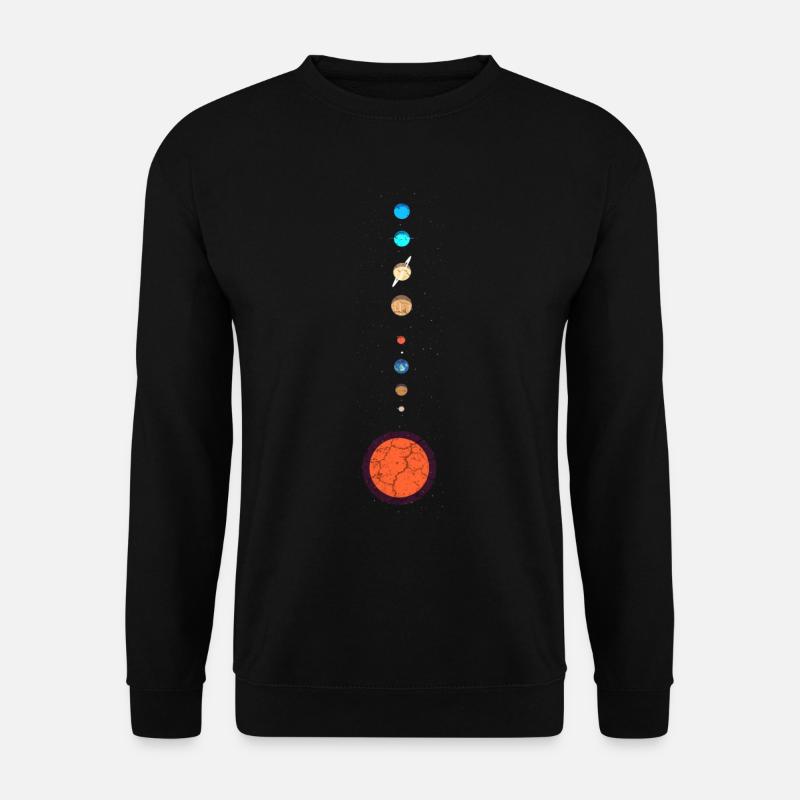 Sonnensystem Planeten - Unisex Pullover - Schwarz