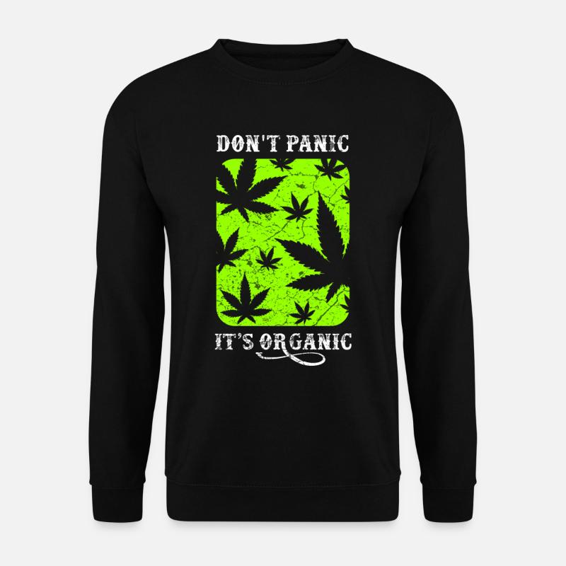 Cannabis Hanf Haschisch Marihuana - Unisex Pullover - Schwarz