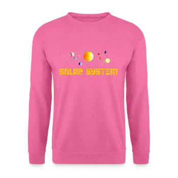 système solaire - Sweat-shirt Unisexe - rose - Devant