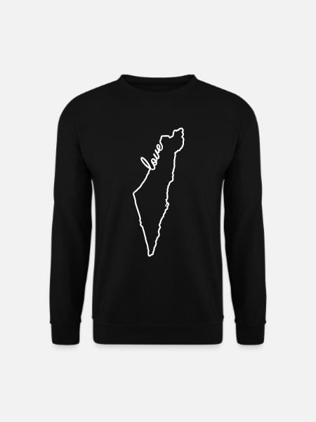 Israel Love - Unisex Pullover - Schwarz
