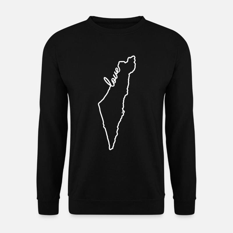 Israel Love - Unisex Pullover - Schwarz
