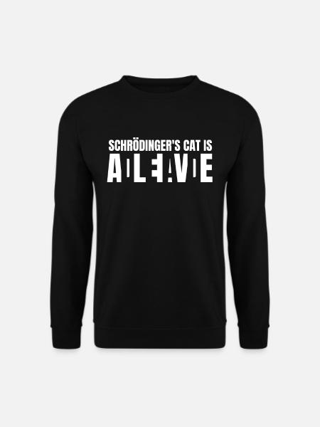 Le chat de Schrödinger physicien - Sweat-shirt Unisexe - noir