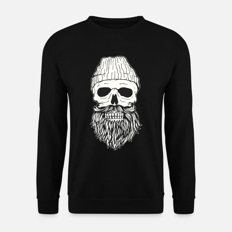 Hipster skull - Unisex Sweatshirt - black