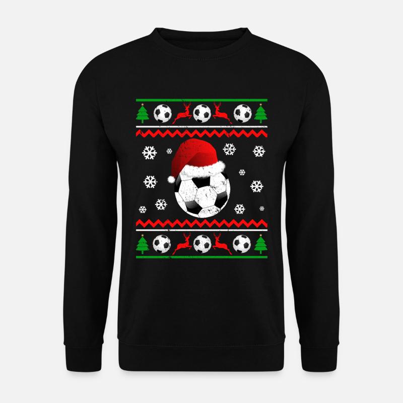 Weihnachten Fußball Geschenk Xmas - Unisex Pullover - Schwarz