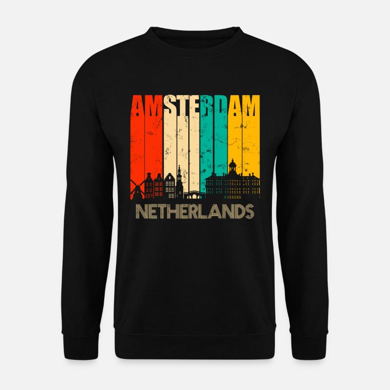 Amsterdam - Sweat-shirt Unisexe - noir