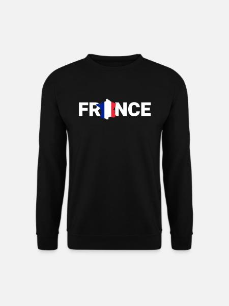 France - Sweat-shirt Unisexe - noir
