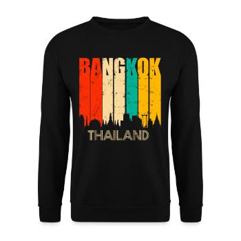 Bangkok Thailand - Unisex Sweatshirt - black - Front - Alina (178cm) & Michal (187cm)