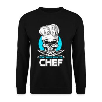 Cook Cook Cooking Kitchen - Unisex Sweatshirt - black - Front - Alina (178cm) & Michal (187cm)