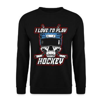 Hockey sur glace hockey sur glace - Sweat-shirt Unisexe - noir - Devant - Alina (178cm) & Michal (187cm)