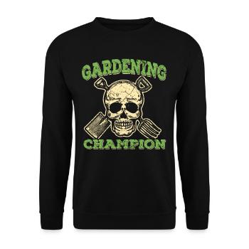 Gardener gardener gardening garden - Unisex Sweatshirt - black - Front - Alina (178cm) & Michal (187cm)