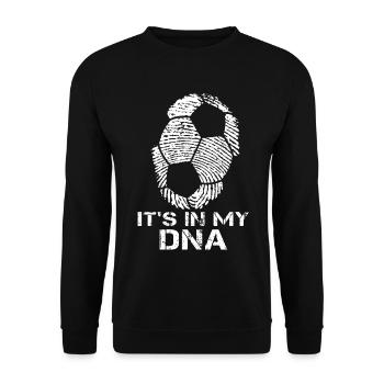 Footballer DNA - Unisex Sweatshirt - black - Front - Alina (178cm) & Michal (187cm)