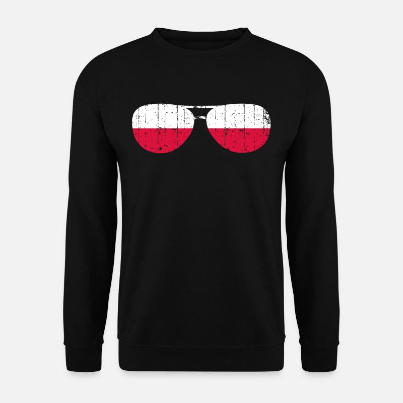Pologne pôle drapeau polonais - Sweat-shirt Unisexe - noir