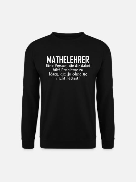 Mathe Lehrer - Unisex Pullover - Schwarz