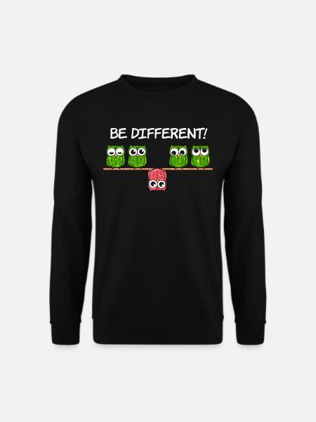 Different Speziell Einzigartig Einmalig Anders - Unisex Pullover - Schwarz