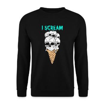 Horror I scream - Unisex Sweatshirt - black - Front - Alina (178cm) & Michal (187cm)