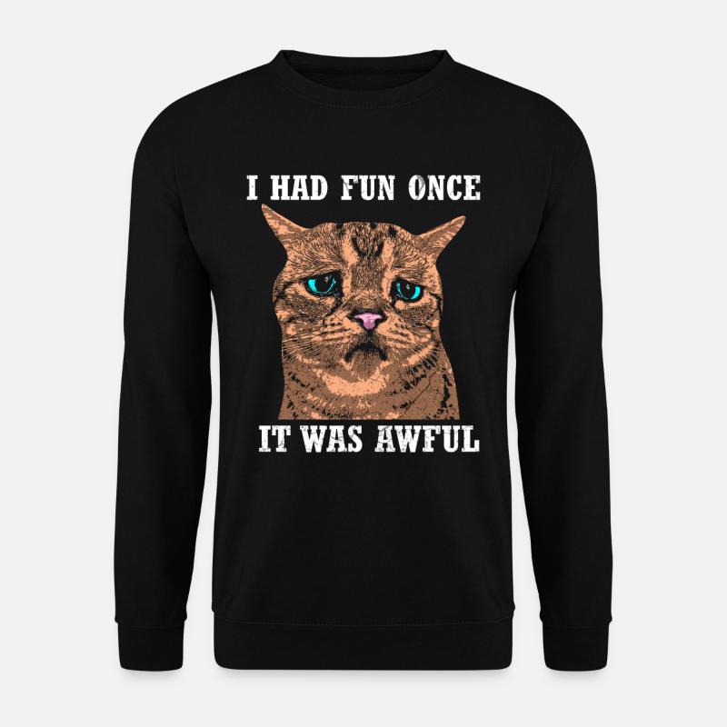 Lustige Katze - Unisex Pullover - Schwarz