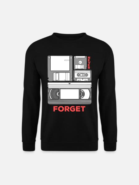 Video cassette VHS floppy disk Floppy disk technology - Unisex Sweatshirt - black