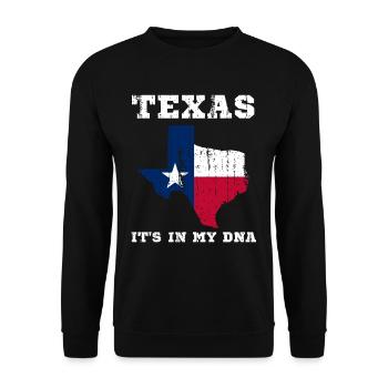 Texas USA - Sweat-shirt Unisexe - noir - Devant - Alina (178cm) & Michal (187cm)