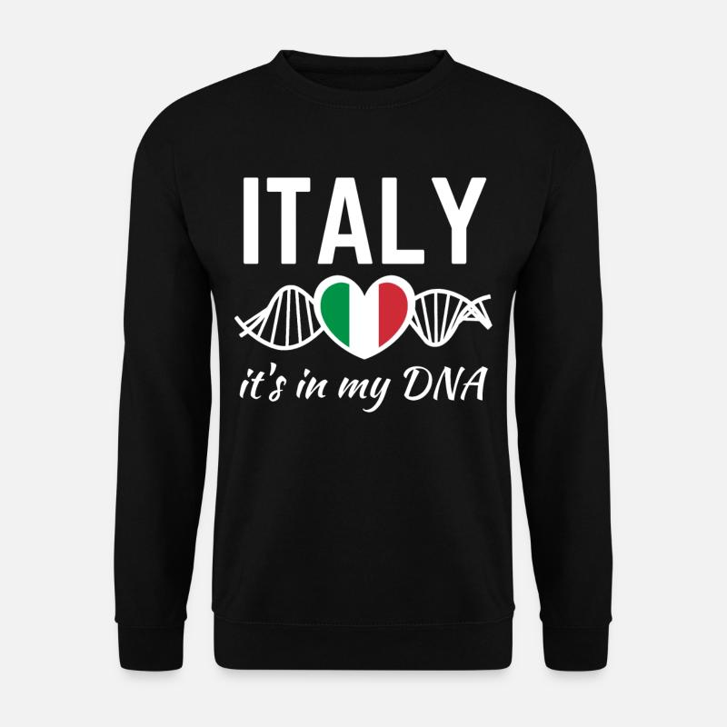 Italien Italiener Italienisch Flagge DNA - Unisex Pullover - Schwarz