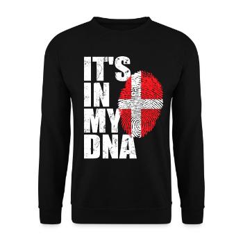 Denmark Danish - Unisex Sweatshirt - black - Front - Alina (178cm) & Michal (187cm)