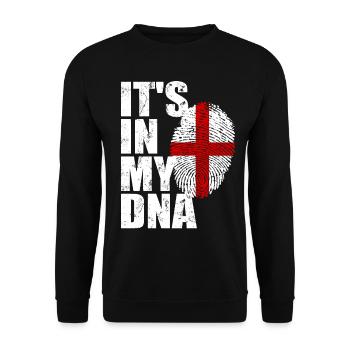 Angleterre Anglais Drapeau anglais - Sweat-shirt Unisexe - noir - Devant - Alina (178cm) & Michal (187cm)