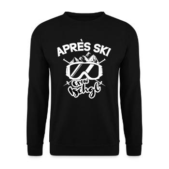 Apres Ski Crew Ischgl - Unisex Sweatshirt - black - Front - Alina (178cm) & Michal (187cm)