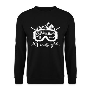 Sölden is Calling - Unisex Pullover - Schwarz - Vorne - Alina (178cm) & Michal (187cm)