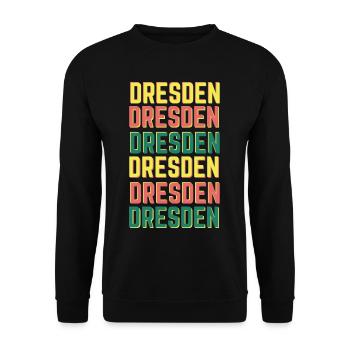 Dresde Allemagne - Sweat-shirt Unisexe - noir - Devant - Alina (178cm) & Michal (187cm)