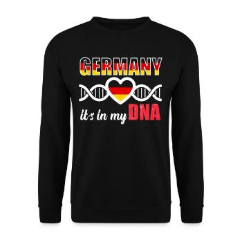 Germany Germany DNA - Unisex Sweatshirt - black - Front - Alina (178cm) & Michal (187cm)